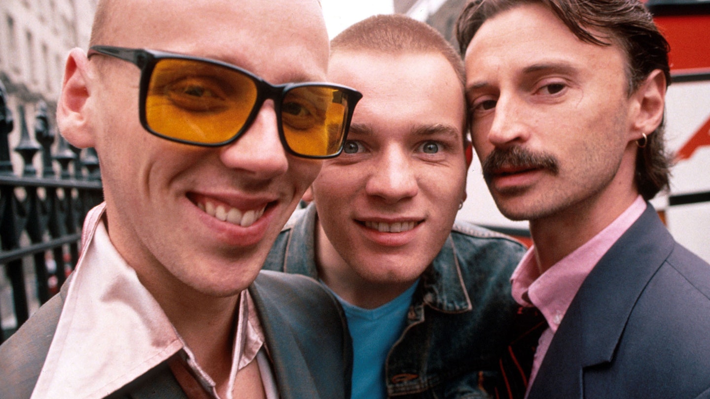 Spud, Renton and Sick Boy in Trainspotting (1996)